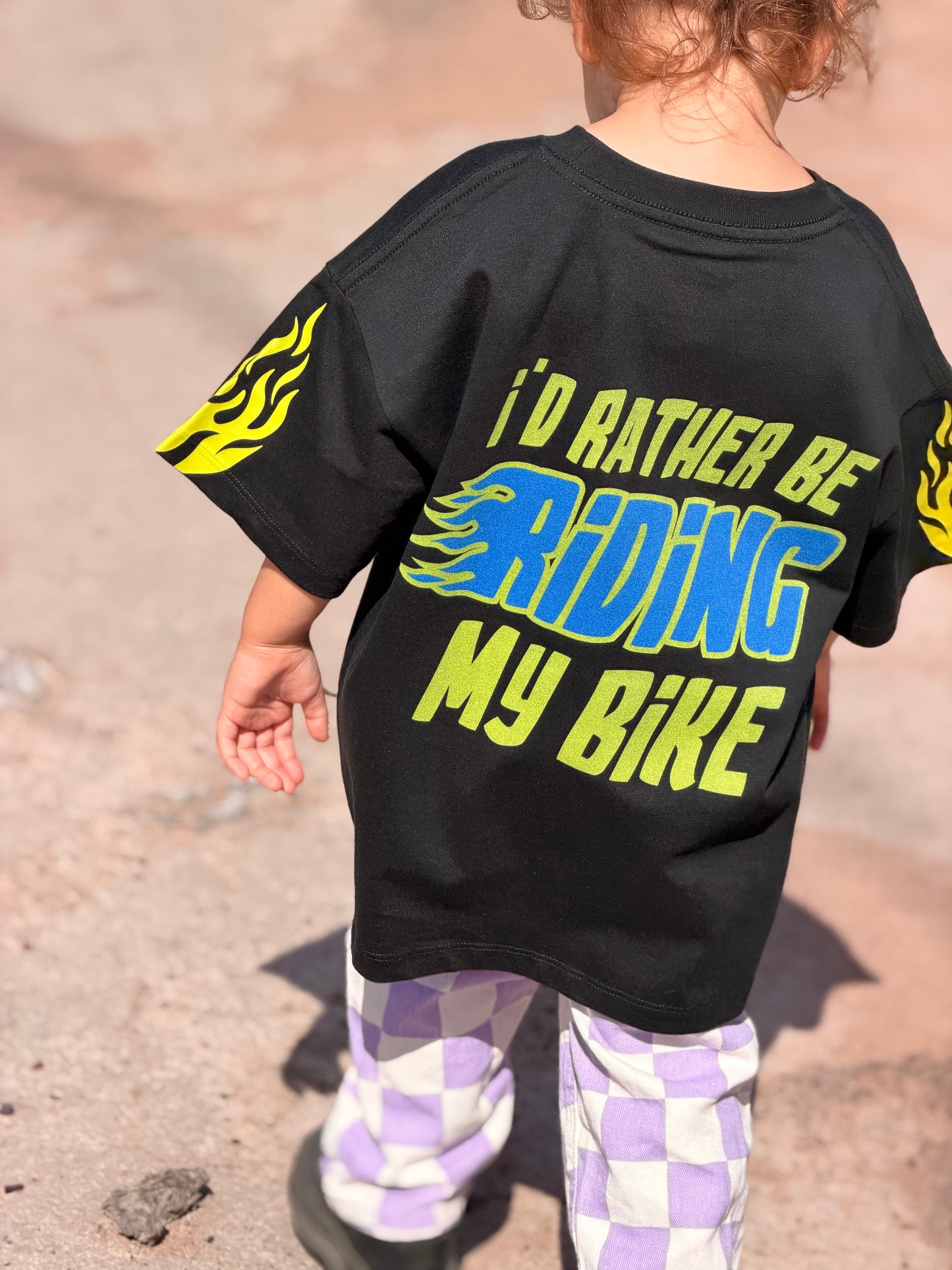 I'd rather be riding my bike Oversized Tee