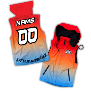 MX Softshell Vest - orange & blue
