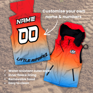 MX Softshell Vest - orange & blue