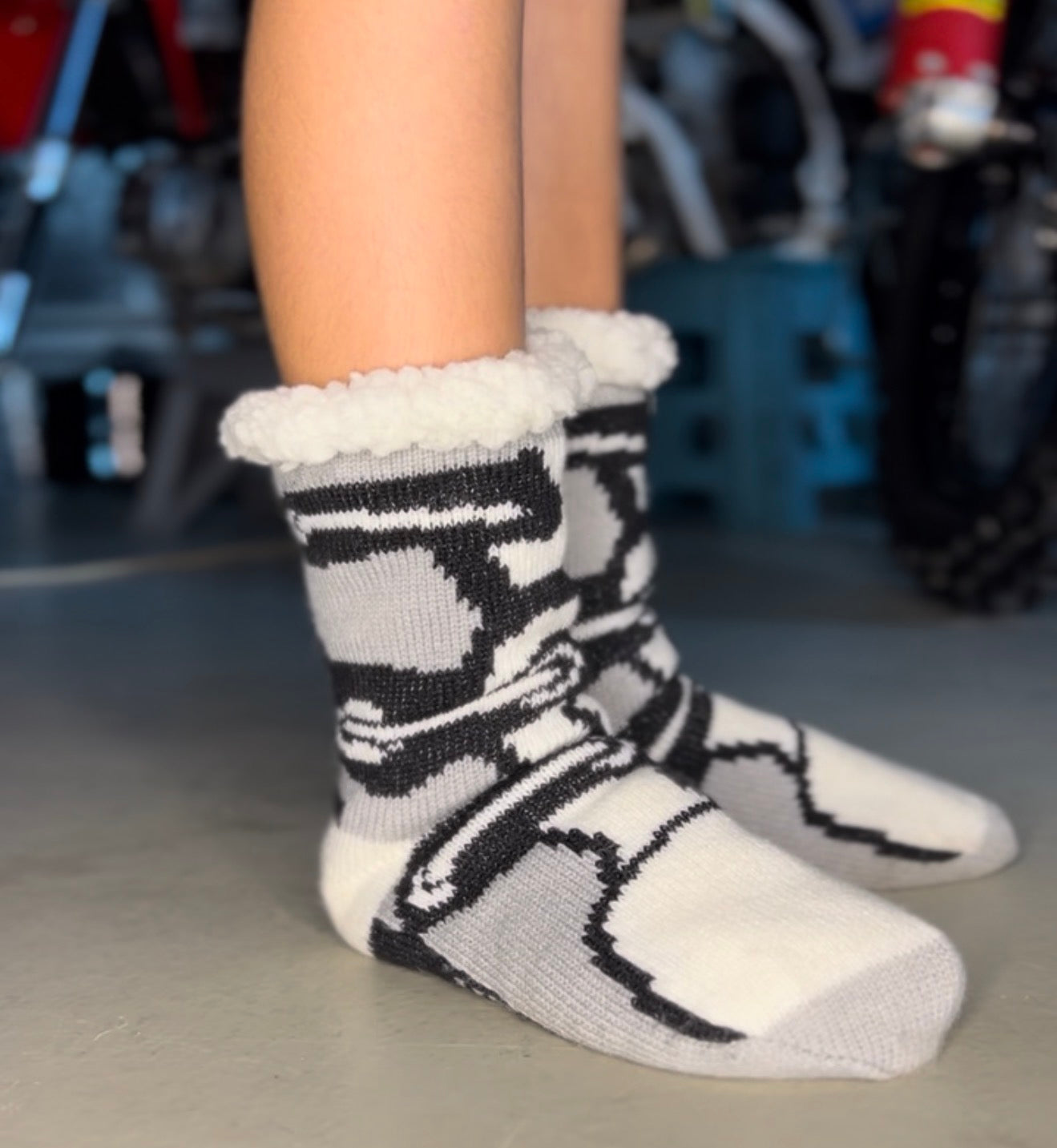 Sherpa Lined Slipper Socks