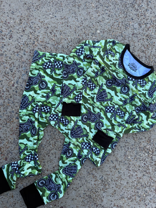 Green Camo Pj Set