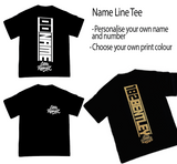 Adult Name Line tee