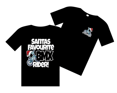 Santas Favourite BMX Rider tee