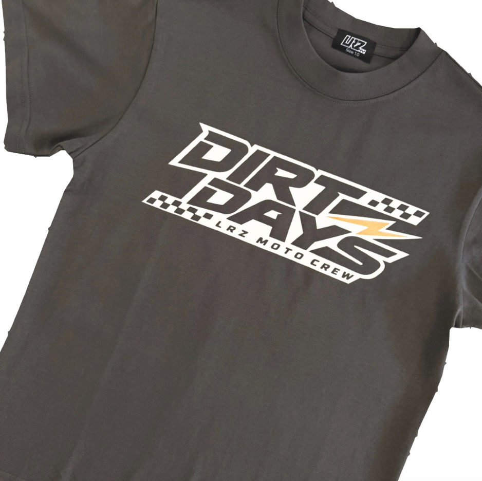 Dirt Days Charcoal Tee