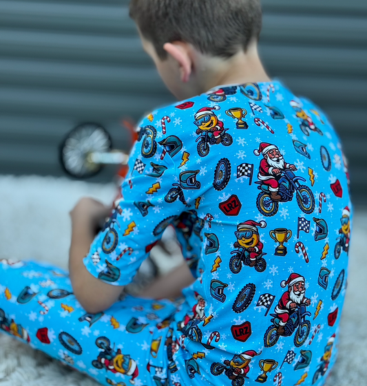 Blue Snowflake Pj set