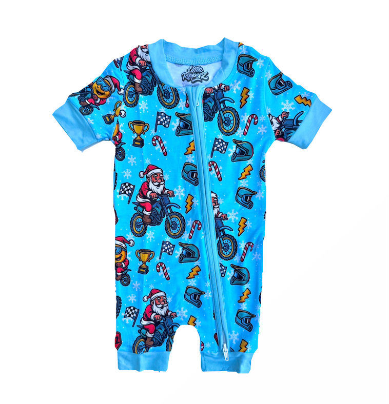 Blue Snowflake Zippy