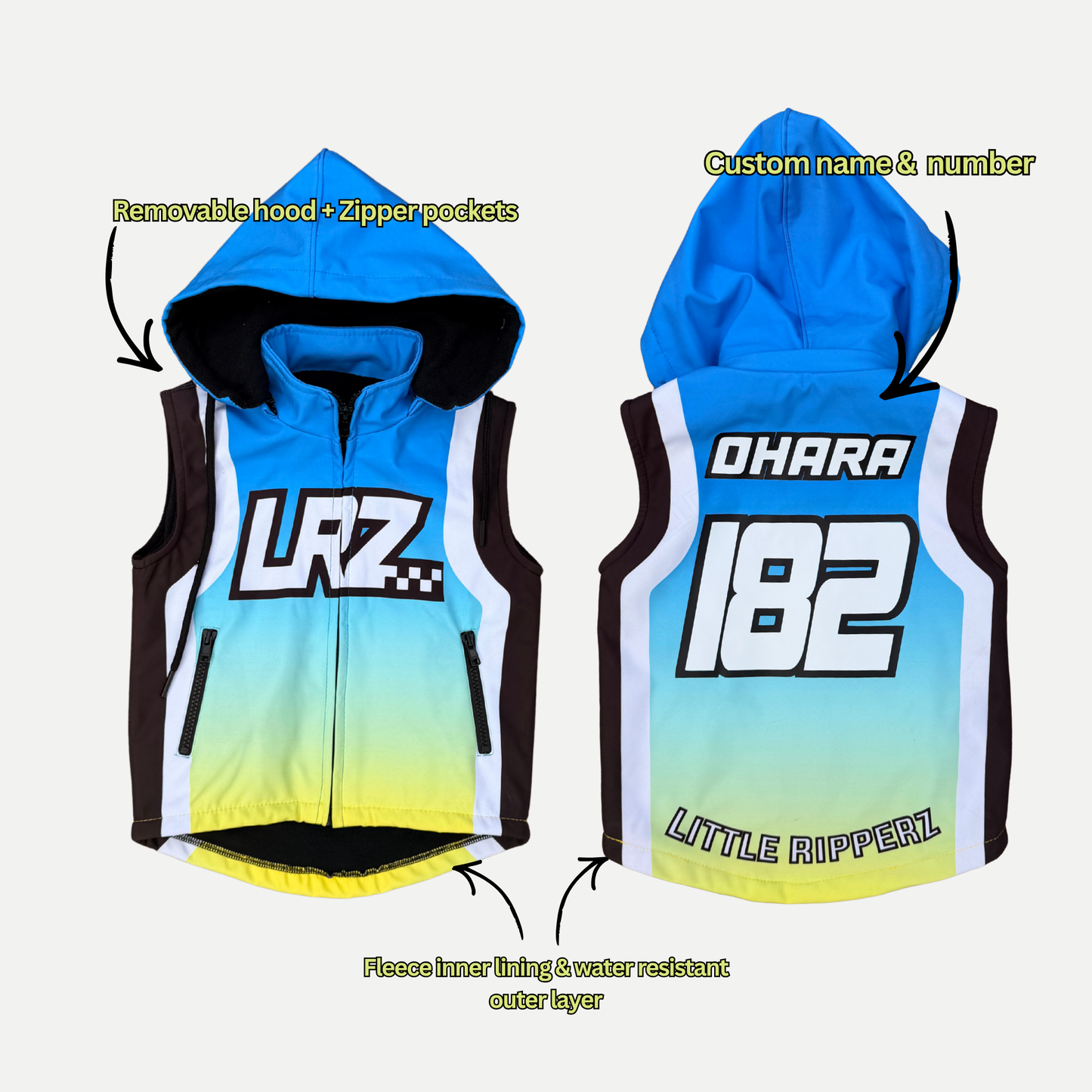 MX Softshell Vest - Blue Fade